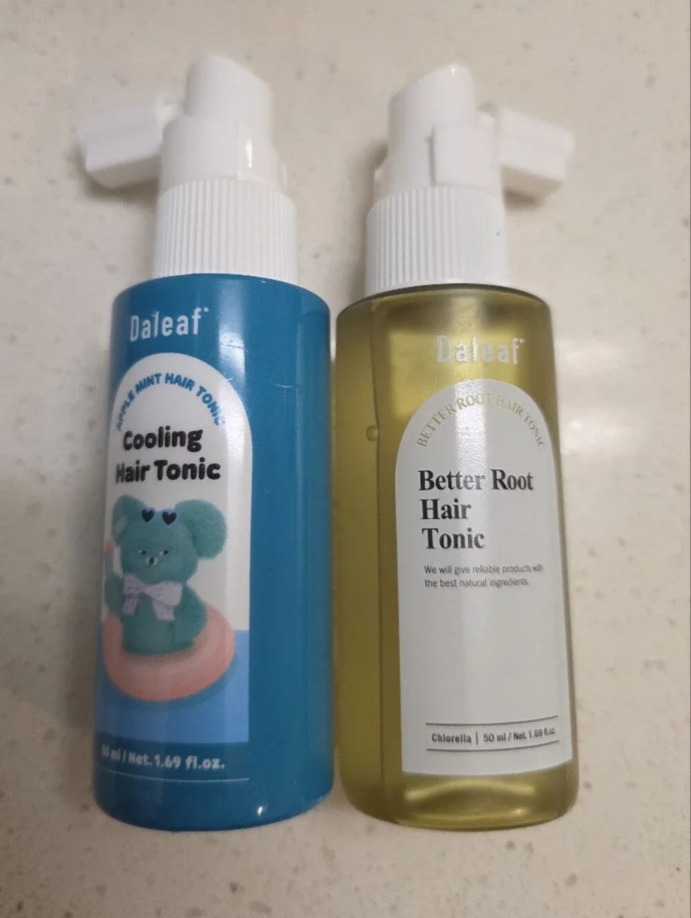 Daleaf Better Root Hair Tonic & Cooling Hair Tonic Bundle 50ml K-Beauty Vegan